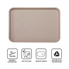 WATANIYA PET boot tray with muddy boots after use for cleanup