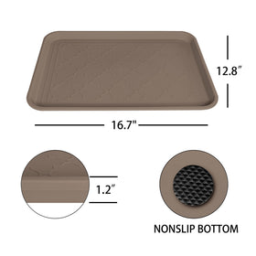 WATANIYA PET boot tray with non-slip bottom prevents sliding on floors.