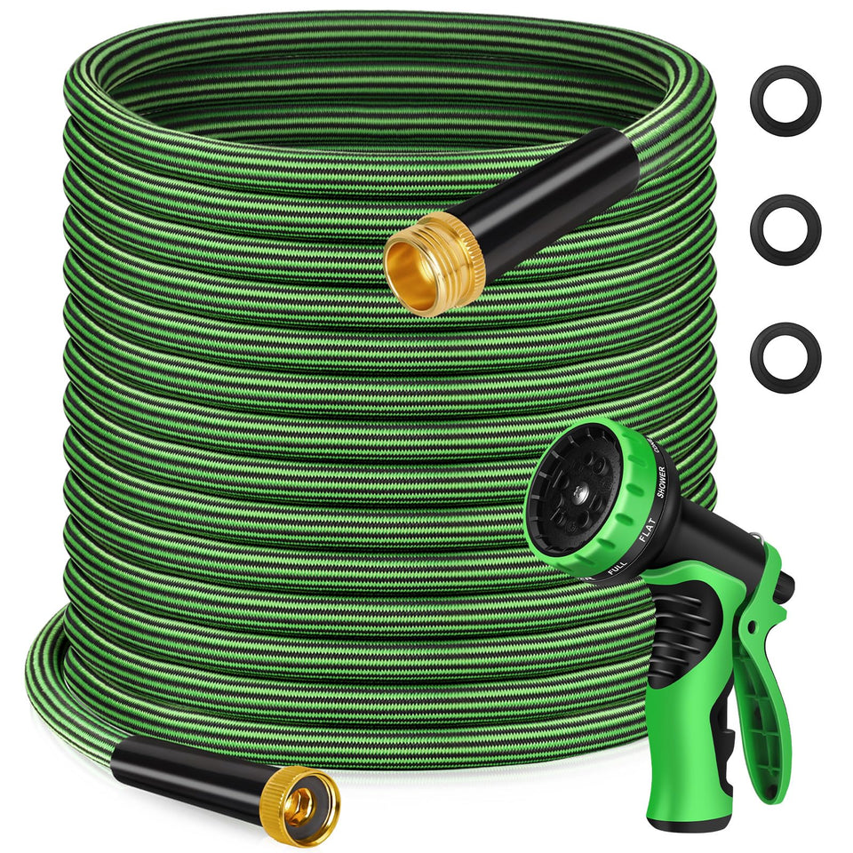 Watato garden hose 100ft non-expandable for steady watering and cleaning tasks.
