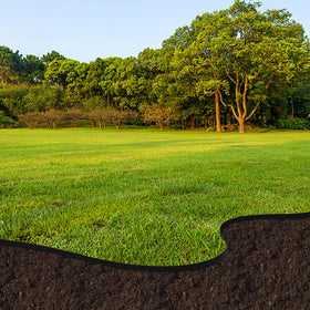 Watayo garden liner creates a neat boundary while blocking grass spread.