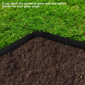 Watayo ground spikes 15-pack anchor the edging for lasting lawn boundaries.