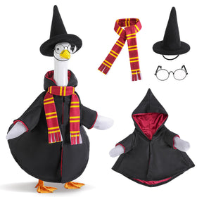 Watayo witch robe for goose adds festive outdoor decoration