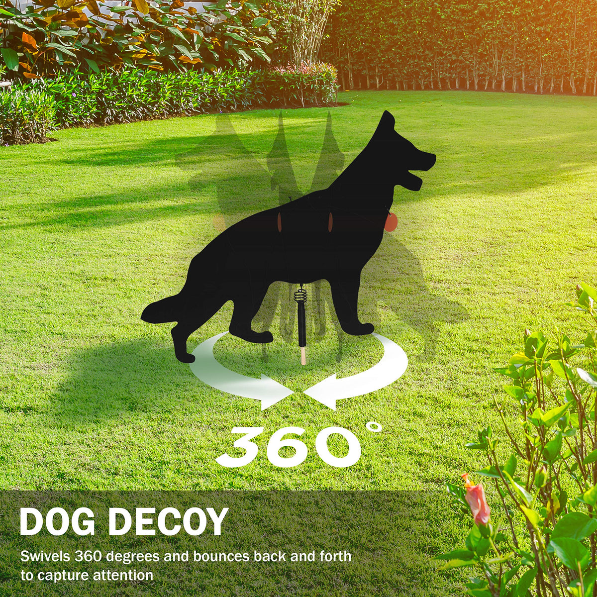 Consistent predator signal through dog silhouette deters wildlife