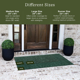 WaterHog Boxwood mat with non-slip backing keeps indoor floors clean