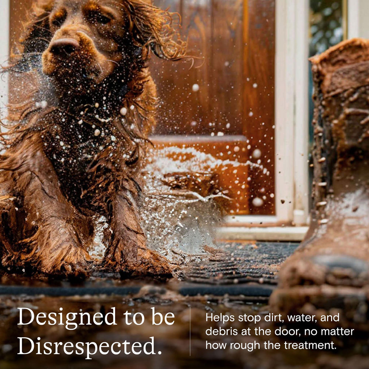WaterHog Boxwood mat supports safety for busy entrances