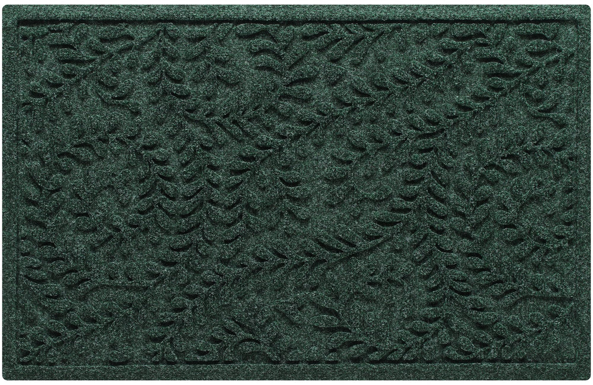 WaterHog Boxwood front door mat with rugged ridges traps dirt at entry