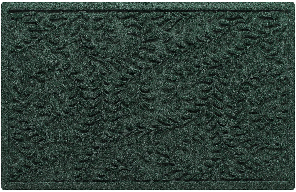 WaterHog Boxwood front door mat with rugged ridges traps dirt at entry