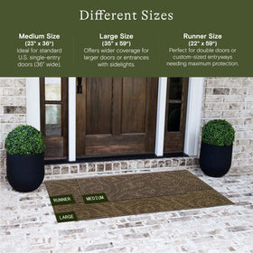 WaterHog Boxwood ridged floral design highlighting moisture trapping.
