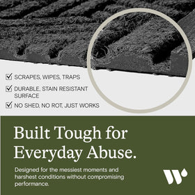 WaterHog Squares charcoal dirt and moisture trap at entry