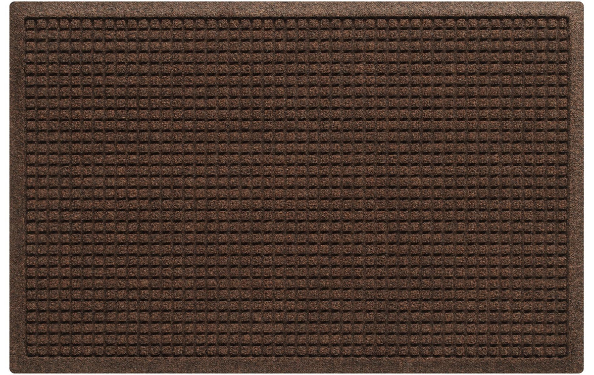 WaterHog Squares front door mat closeup texture showing durable ridged design