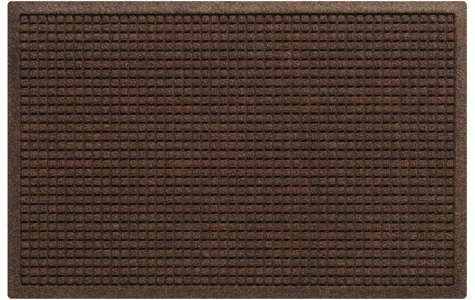 WaterHog Squares front door mat closeup texture showing durable ridged design