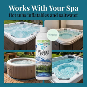 Waters Choice Pure Enzymes for Spas helps maintain stable pH