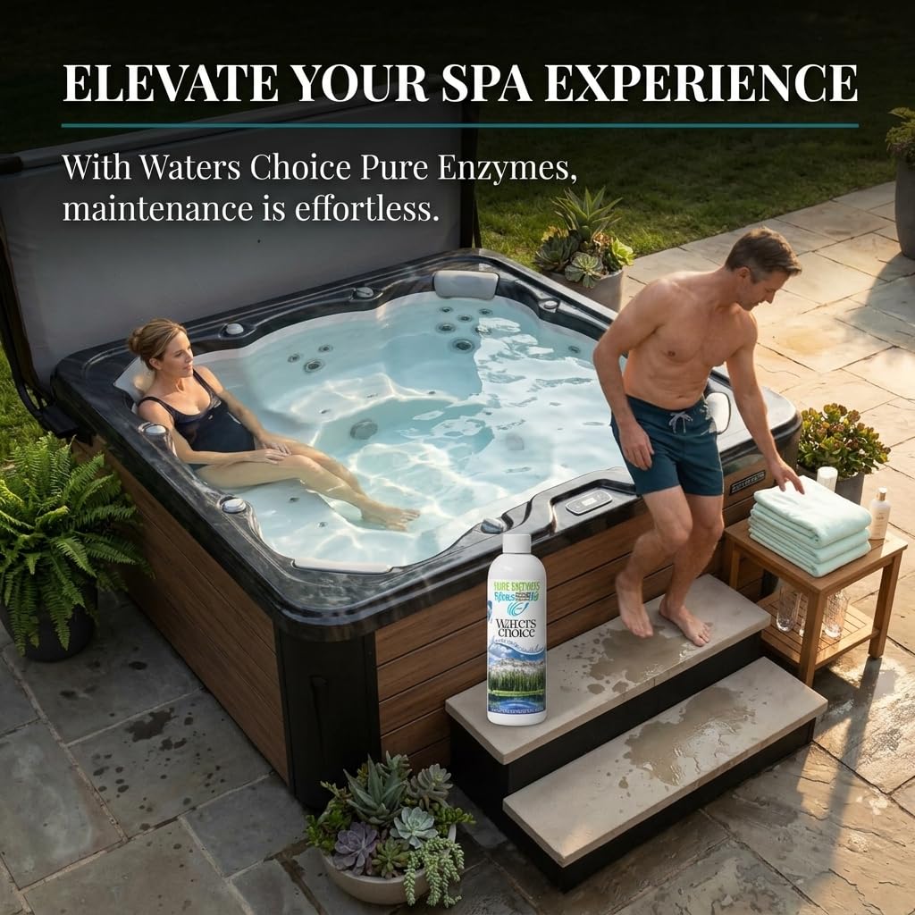 Waters Choice Pure Enzymes for Spas supports spa startup routine