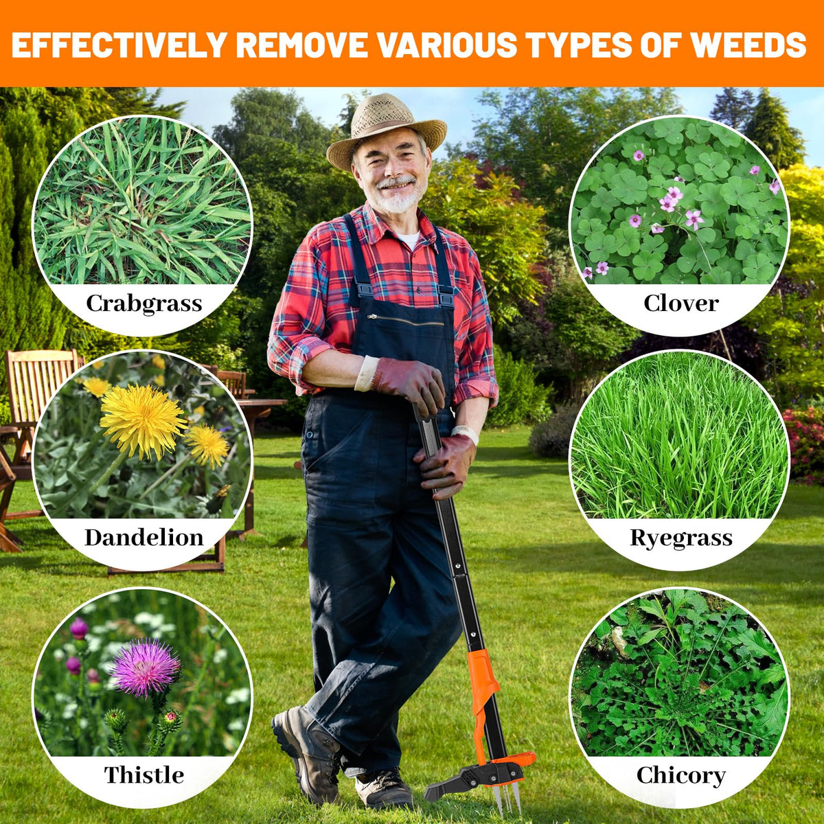 WATFIGBY weed puller folds compactly for simple cleanup after use.