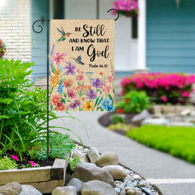 WATINC double-sided design displays the Psalm 46:10 verse clearly.