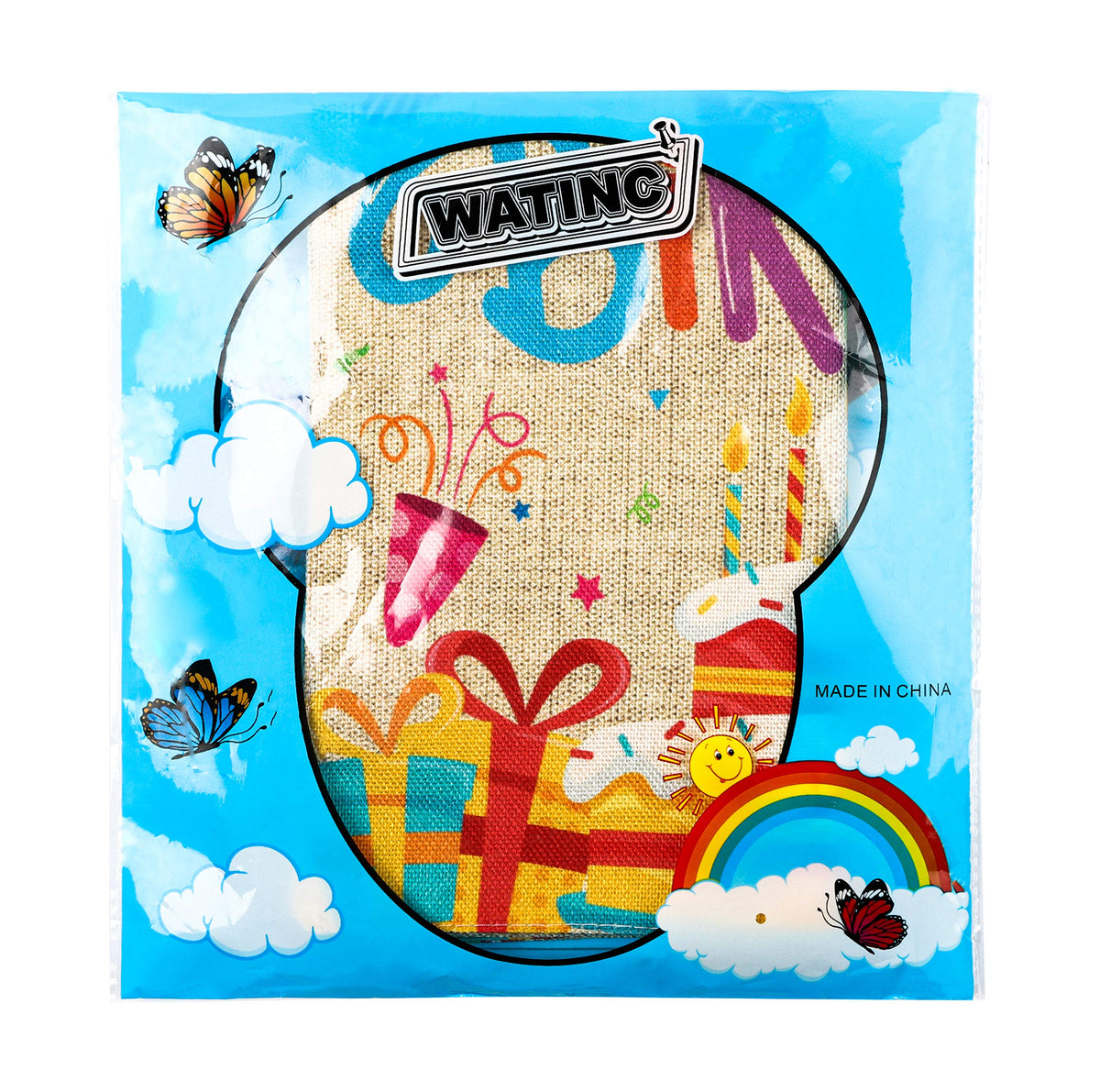 WATINC lightweight flag easy to transport to parties.