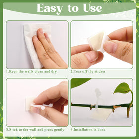 WATMTIN compact wall clips save space while guiding plants