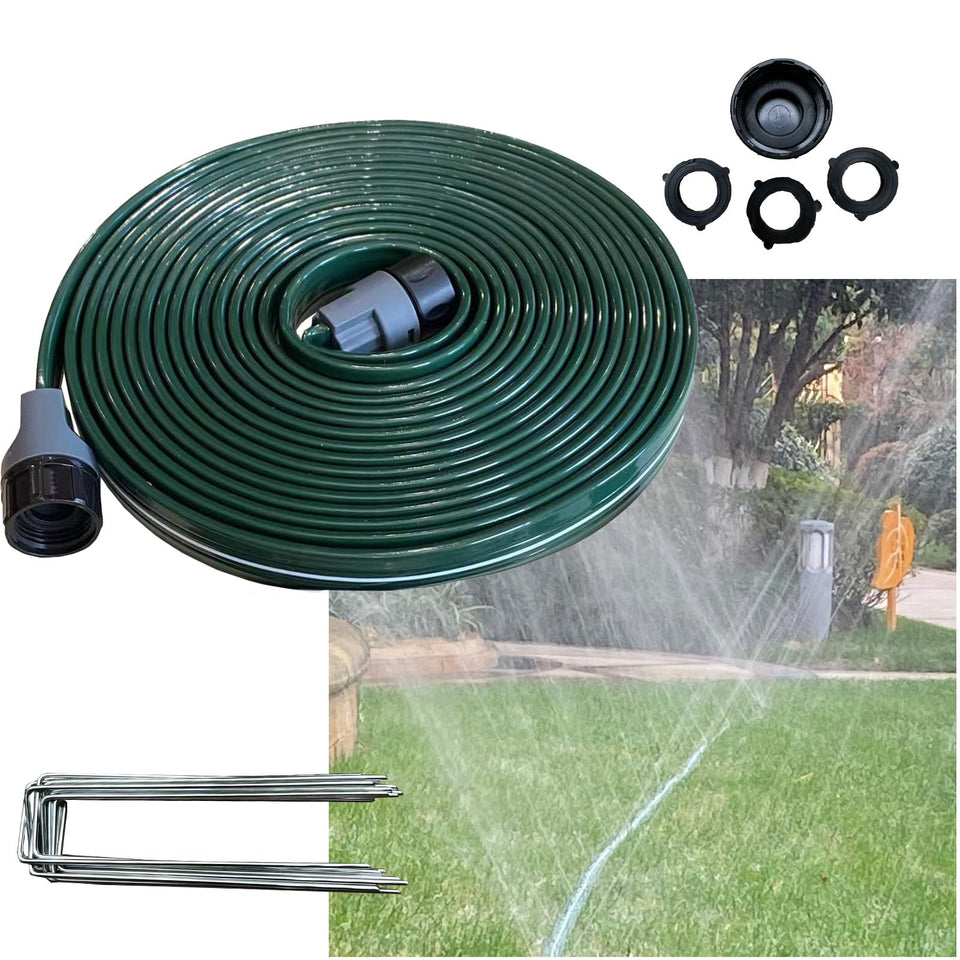 WATO0 2026 sprinkler hose 25ft unfurls for easy yard watering and even coverage