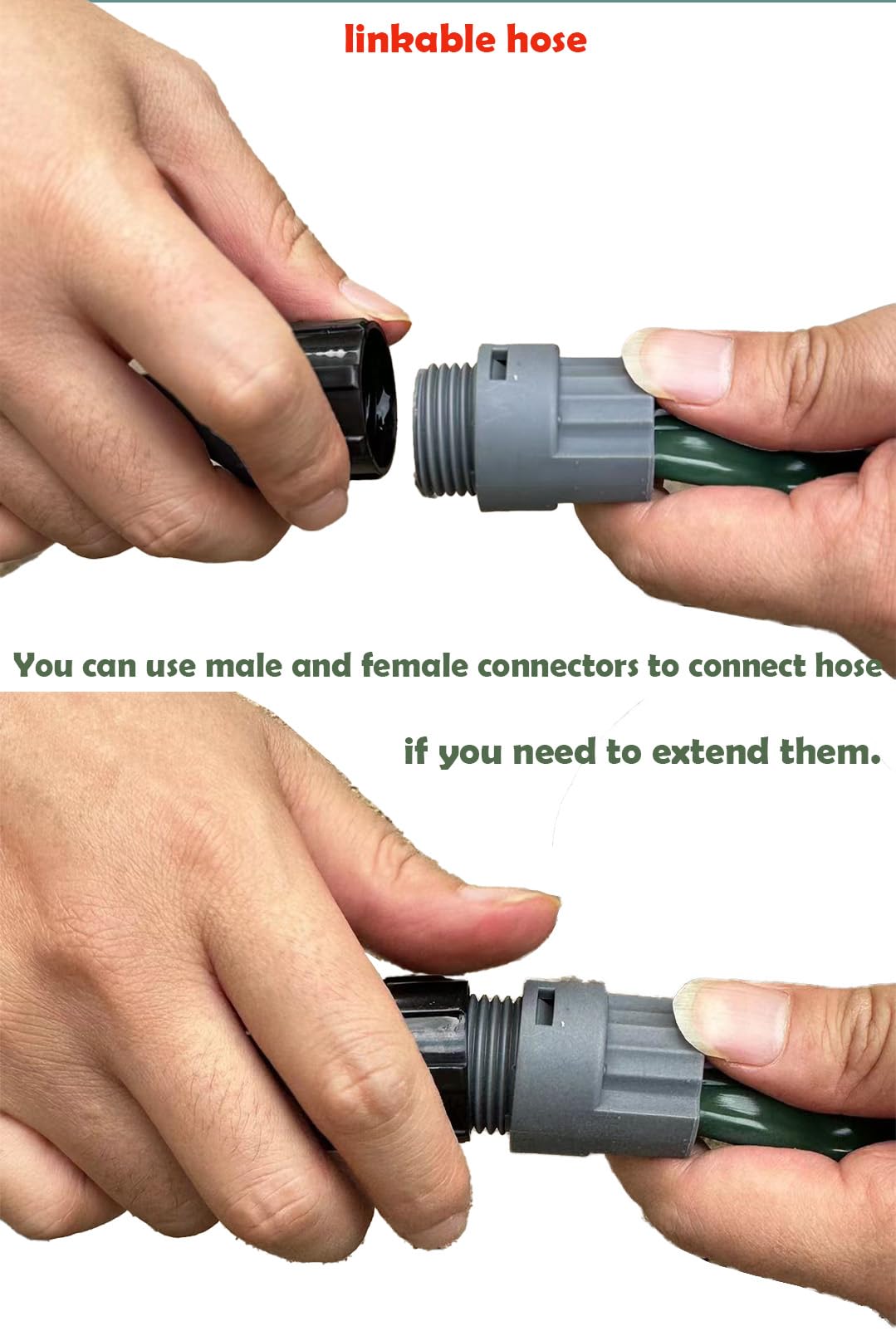 WATO0 6-inch steel stakes stabilize hose for a clean layout