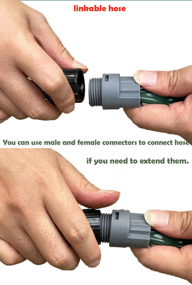 WATO0 6-inch steel stakes stabilize hose for a clean layout