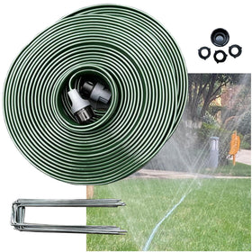 WATOO sprinkler hose 75ft for even lawn watering.