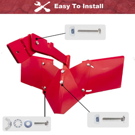 Wawews Hiller-Furrower screws and nuts prevent loosening.