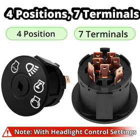 Wawews ignition switch front view highlights rugged housing for durable use