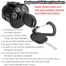 Wawews ignition switch keys pack includes two duplicate keys for backup