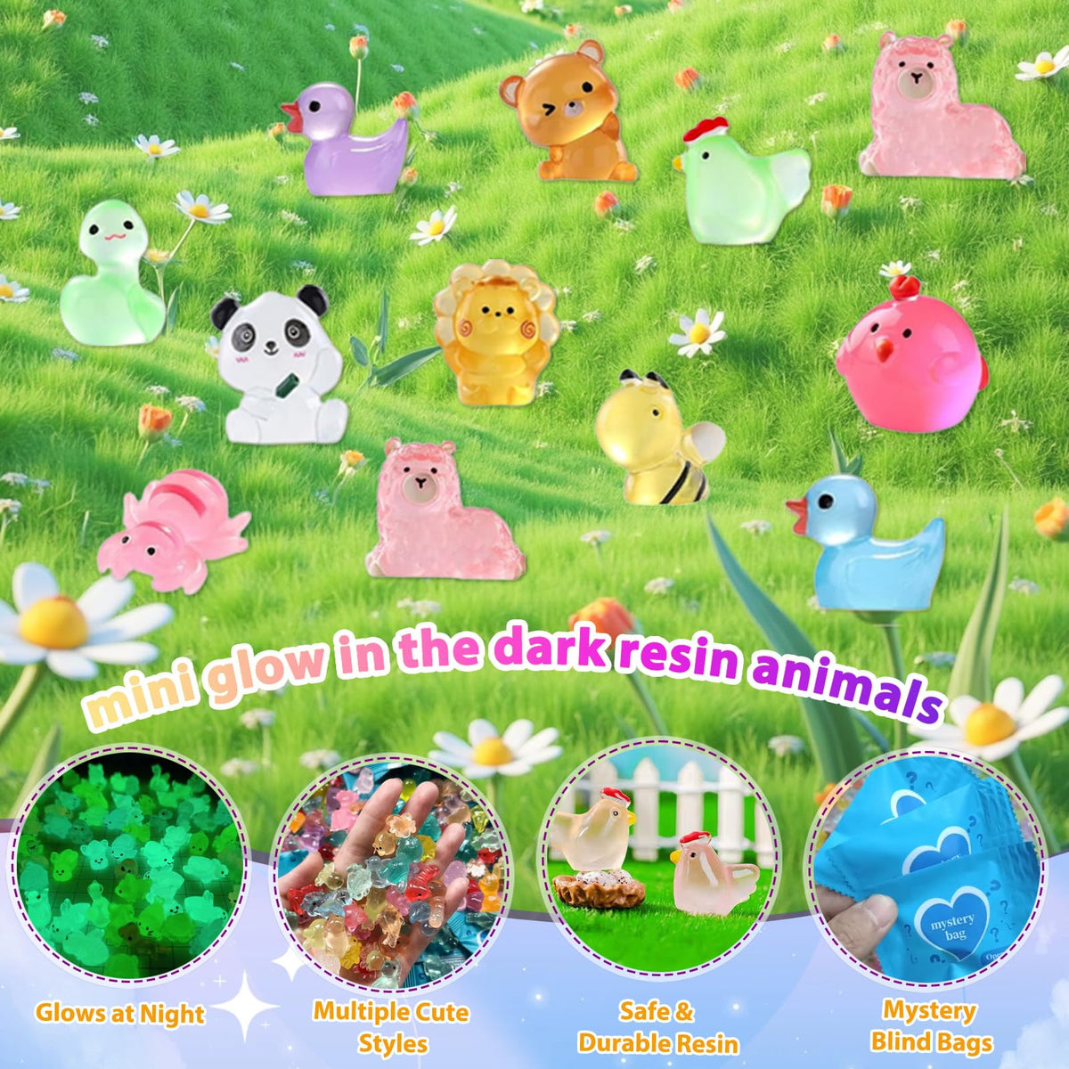 WAWIBEE fairy garden display featuring glowing figures