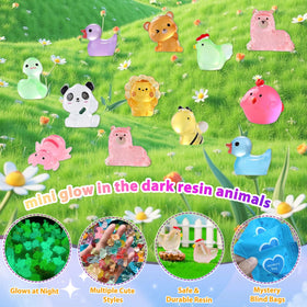WAWIBEE fairy garden display featuring glowing figures