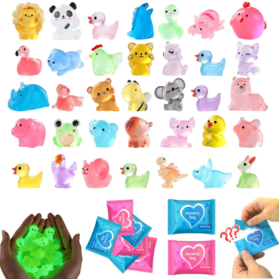 WAWIBEE mystery resin animals glow bag for resin craft enthusiasts