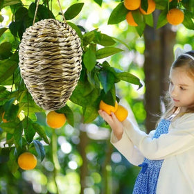 Waybas two pack wasp nest deco setup for patio or yard