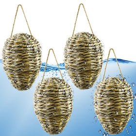 Waybas woven reed wasp nest closeup showing textured weave for outdoor decor