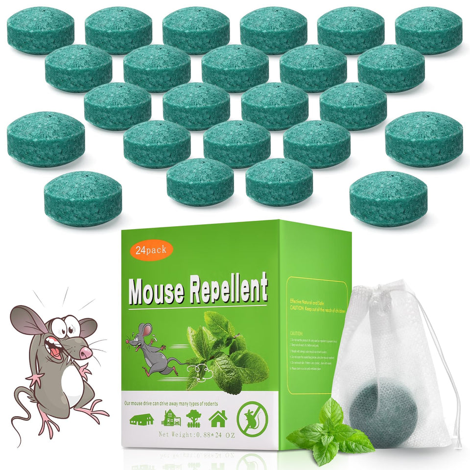 Waysla rodent repellent peppermint bottle packaging deters pests naturally.