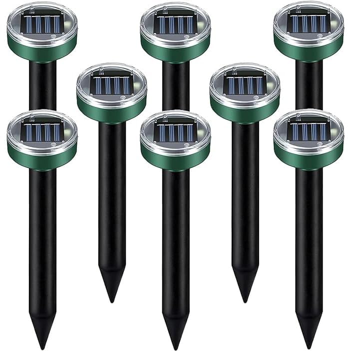 WAYSLA ultrasonic mole repellent with solar panel for chemical-free pest control