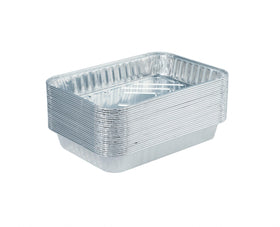 Waytiffer 30Pack drip pans in a Weber grill for easy cleanup
