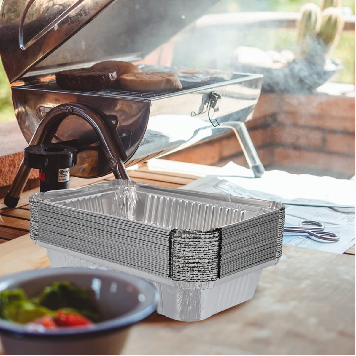 Waytiffer aluminum foil pan with heat resistance up to 500°F