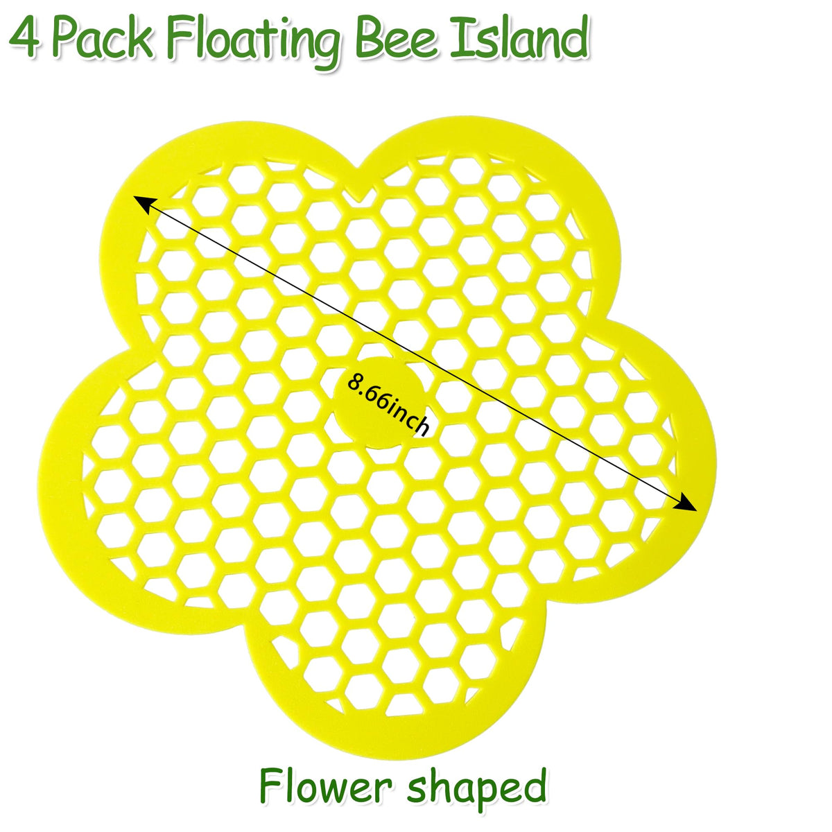 Wazitin bee water feeder floating station in garden pond.
