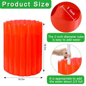 Wazitin close-up of fillable water tubes for quick setup.