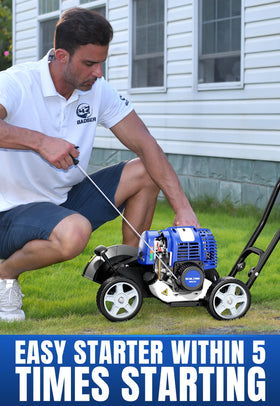 Wild Badger Power ergonomic handle supports comfortable edging sessions.