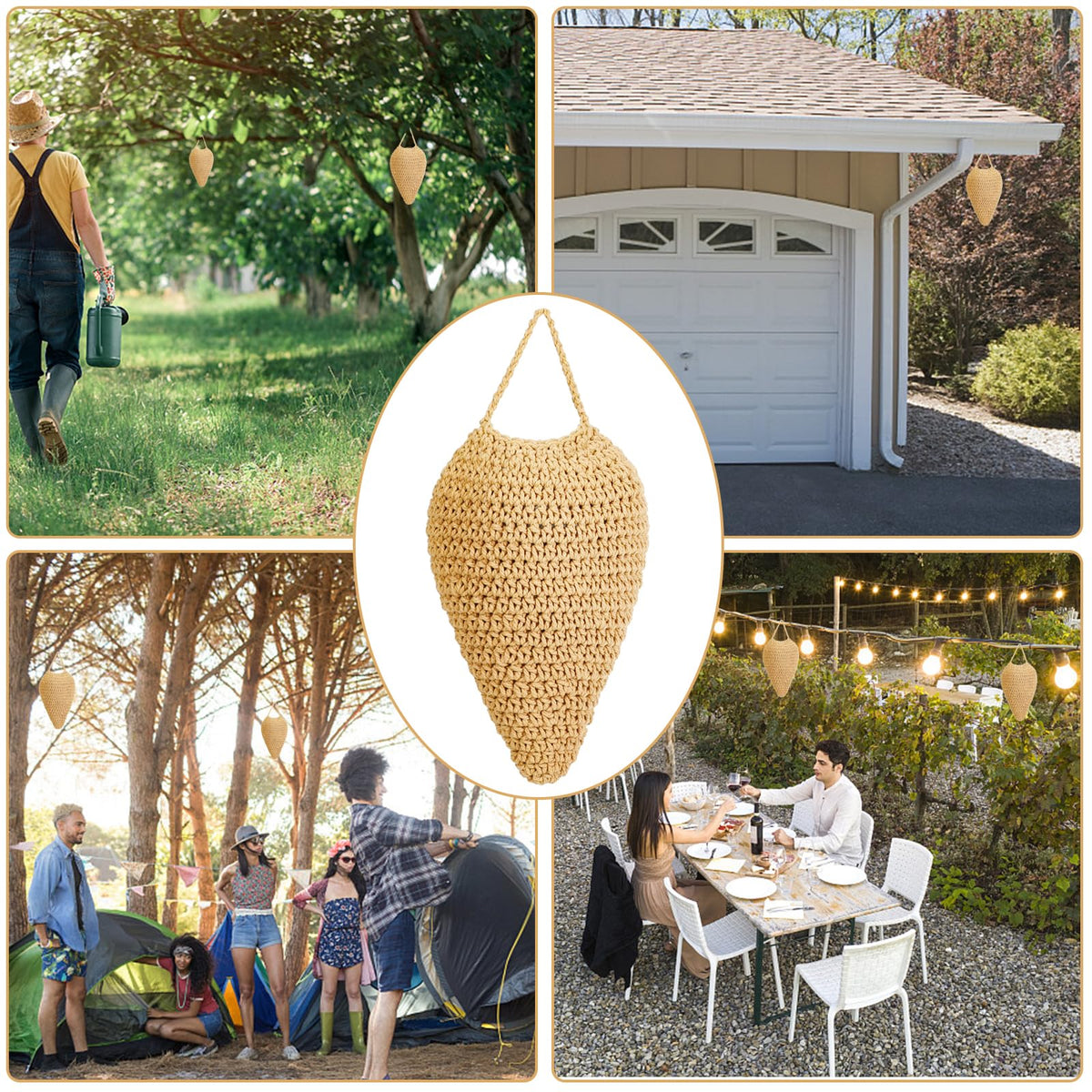 WBCBEC retro style nest decor elevates outdoor space and deters wasps