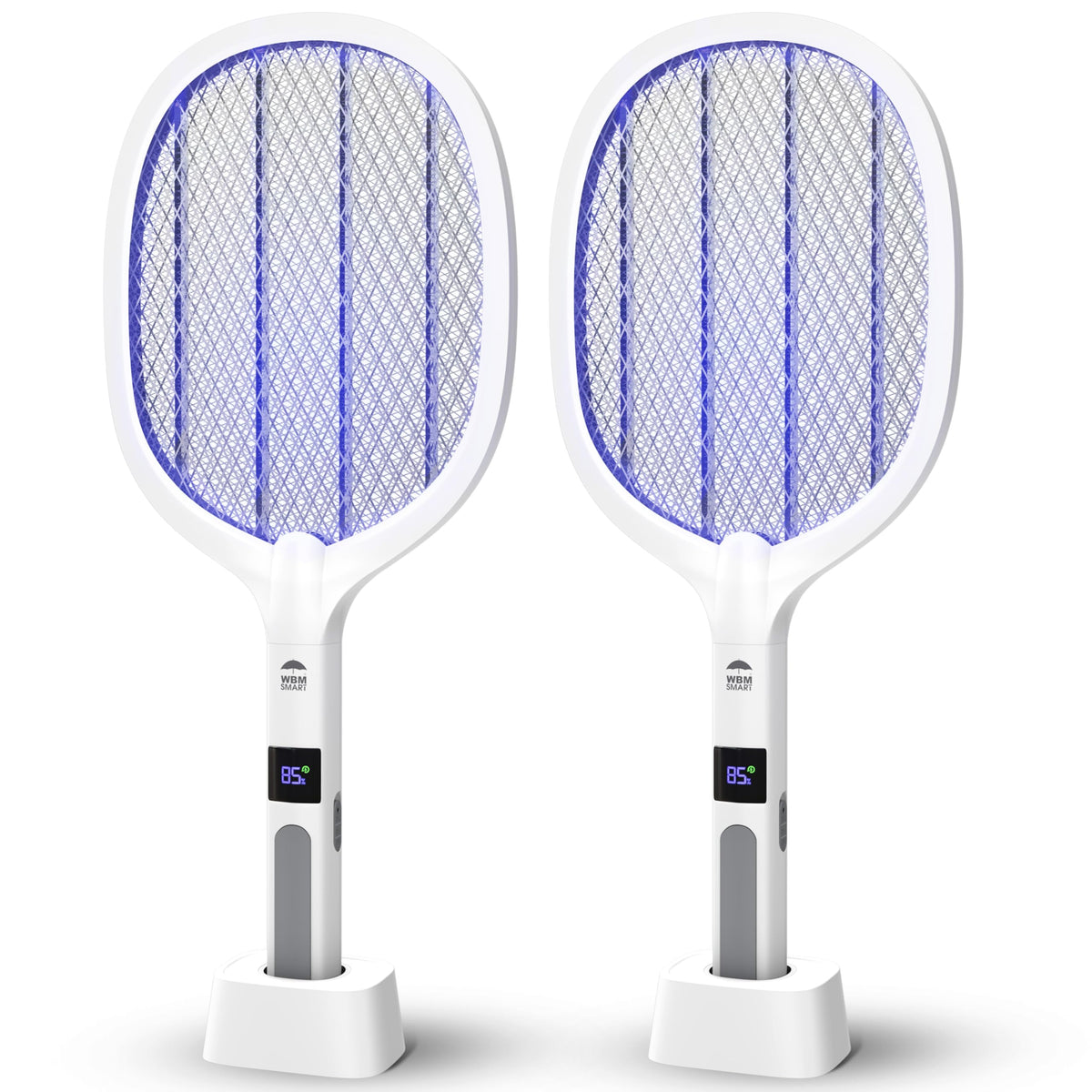 WBM Smart 2in1 electric fly swatter for quick cordless indoor pest control