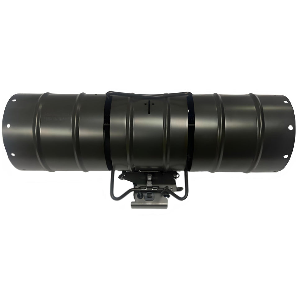 WCS Easy Set Tube Squirrel Trap front view protecting a garden from pests
