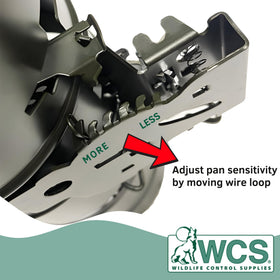 WCS Easy Set Tube Squirrel Trap installed with pre-drilled holes