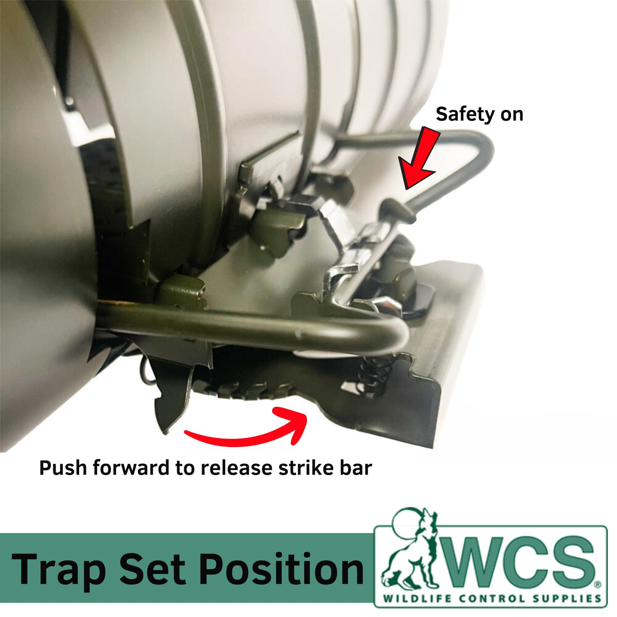 WCS Easy Set Tube Squirrel Trap mounted on fence for easy access