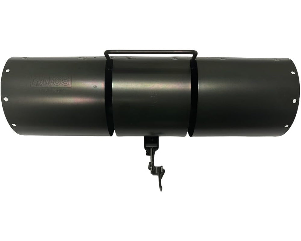 WCS Tube Trap 15in tunnel shows sturdy steel for effective rodent capture outdoors.