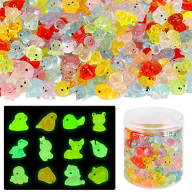 WDARTG mini resin animals in a clear jar for easy gifting and display.