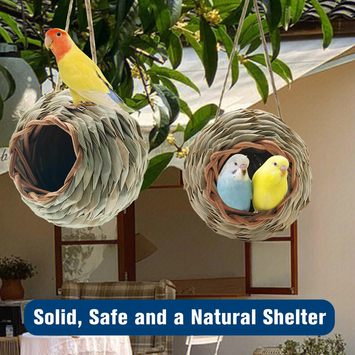 WDEFUN easy installation bird house with mounting steps