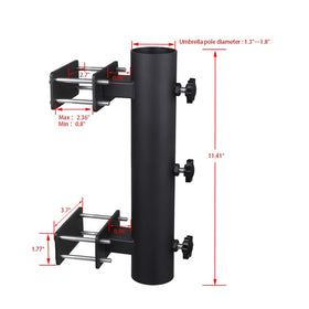 Wdwlbsm adjustable knobs fit umbrella posts 1.3 to 1.8 inches