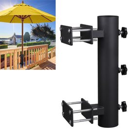 Wdwlbsm patio umbrella holder on rail provides stable support without a base